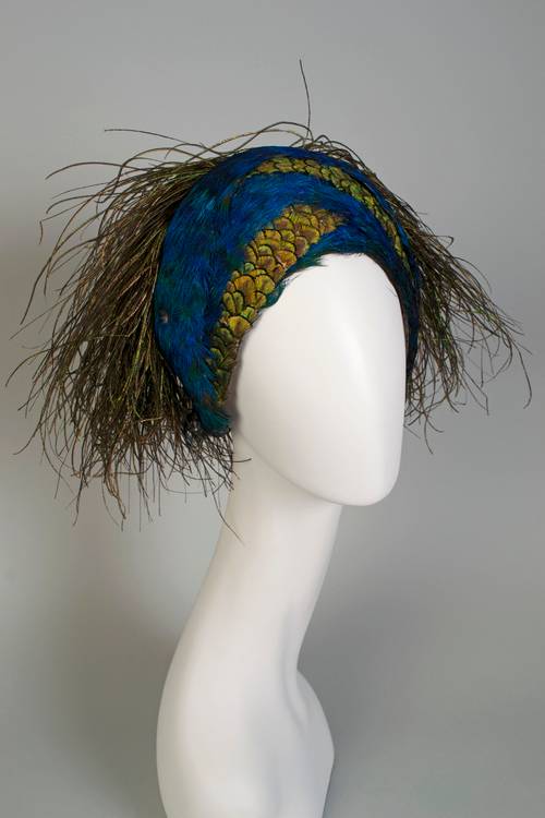 Wigs and hats play a big role in the avian biomimicry fashion project.